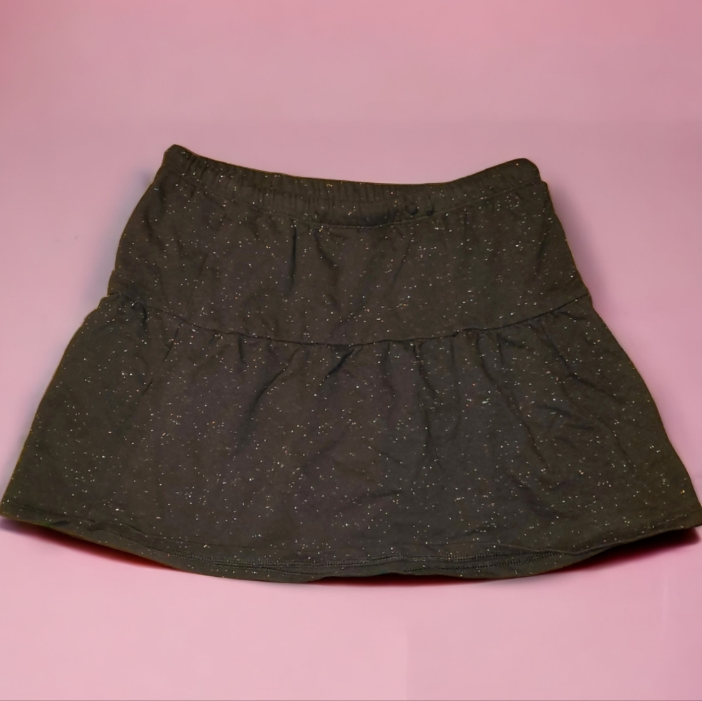 Black Skort With Rainbow Speckles